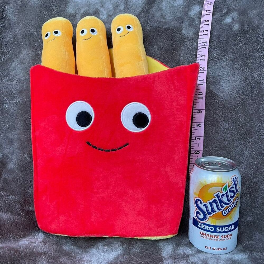 French Fry Plush Kidrobot Yummy World Fernando 15" Stuffed Toy 3 fries ONLY READ